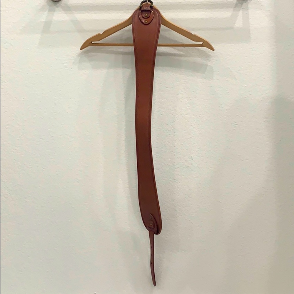 Brown leather belt